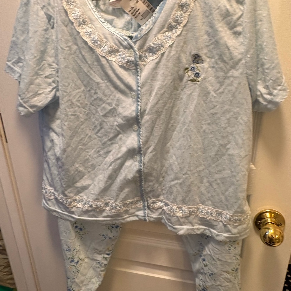 Women's Light Blue Pajama Set